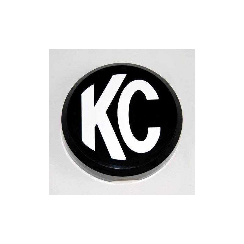 KC HiLiTES Cover 6in ABS Plastic Black White EA 5105