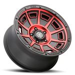 17&amp;quot; SATIN BLACK RED VICTORY WHEELS 3