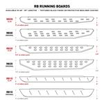 RB20 Running Boards with Mounting Brackets Kit (69434680PC) 1