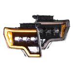 XB LED Headlights: Ford F150 (09-14) (Pair / ASM Amber DRL) (LF506-A-ASM) 1