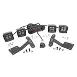 LED Light Kit Ditch Mount Dual 2" Black Pairs White DRL Toyota Tundra (14-21) (70837) 1