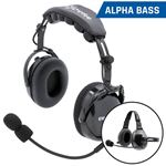 AlphaBass Carbon Fiber Headset for STEREO and OFFROAD Intercoms Over The Head 1