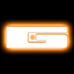 Universal Illuminated LED Letter Badges - Matte White Surface Finish - G (3140-G-005) 1