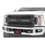 Mesh Grille 12" Dual Row LED Black Ford F-250/F-350 Super Duty (17-19) (70216) 1