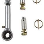 Sway Bar Disconnect Set Incl. Swaybar Ends Center Tubes Quick Release Pins Pair (RE1134) 3