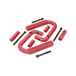 Grab Handles Steel Front Red Jeep Wrangler JK/Wrangler Unlimited (07-18) (6501RED) 1