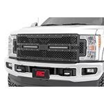 Ford Mesh Grille w/Dual 12 Inch Black-Series LEDs 17-19 Super Duty Rough Country 1