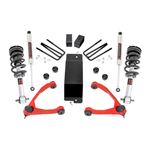 3.5 Inch Lift Kit Forged UCA M1 Strut Chevy/GMC 1500 (14-16) (19440RED) 1