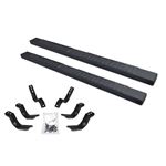 Go Rhino 6&quot; OE Xtreme II Textured Black SideSteps Kit - 87&quot; Long bars + Brackets