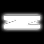 Universal Illuminated LED Letter Badges - Matte White Surface Finish - Z (3140-Z-001) 1