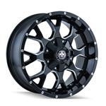 WARRIOR 8015 BLACKMILLED SPOKES 17X9 613561397 18MM 108MM 1