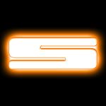 Universal Illuminated LED Letter Badges - Matte White Surface Finish - S (3140-S-005) 1