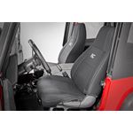 Jeep Neoprene Seat Cover Set Black 8790 Wrangler YJ 1