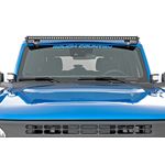 LED Light Kit Upper Windshield 50" Black Single Row Ford Bronco (21-24) (71043) 3