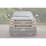 XBG LED DRL Grille Inserts: Ford Super Duty Platinum (20-22) (Amber) (XBG26) 1