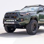 16Up Tacoma Stealth Bumper 32 Inch LED Bar Spot Beam No Switch Relocation Mounts Only No Winch No DR