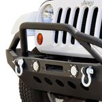 Jeep JK JL Front Bumper w LED Lights 078 Wrangler JK JL Steel Mid Length 1