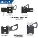 Handheld Radio Grab Bar Mount Fits R1 / V3 / GMR2 / RH-5R radios for JK - Radio-Only Mount 1