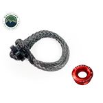 Combo Pack Soft Shackle 7/16" 41000 lb. With Collar and Recovery Ring 2.5" 10000 lb. Red 1