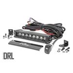 8 Inch Black Series LED Light Bar Single Row Cool White DRL (70718BLDRL) 1