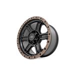 79 Series Wheel One-Piece Semi Gloss Black w/Bronze Ring 17x8.5 5x4.5 0mm (79170913) 3