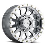 MR304 Double Standard 17x8.5 0mm Offset 8x170 130.81mm Centerbore Machined/Clear Coat 1
