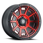 17&amp;quot; SATIN BLACK RED VICTORY WHEELS 1