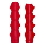 Universal Shock and Steering Stabilizer Armor Red Includes Mounting Rings Set of 4 1