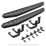 RB20 Running Boards w Mounting Brackets 2 Pairs of Drop Steps Kit- Crew Max 1
