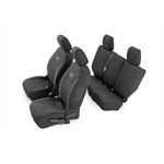 Seat Covers Front and Rear 4-Door Jeep Wrangler Unlimited 4WD (13-18) (91004) 1