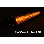 32 Inch Slim Single Row Straight LED Light Bar 15000 Lumens Amber3