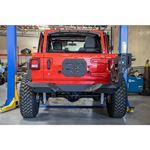 Jeep JL Frame Mounted Tire Carrier with Bumper End Caps8 Present Wrangler JL 3