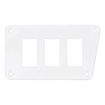 Left Side 3 Switch Dash Plate for Polaris RZR White PRP Seats
