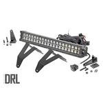 LED Light Kit Bumper Mount 20" Black Dual Row White DRL Ram 1500 (19-24) (70779DRL) 1