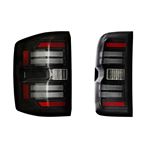 XB LED Tail Lights: Chevy Silverado (14-19) (Pair / Smoked) (Gen 2) (LF729) 1