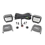 LED Light Kit Ditch Mount 2" Chrome Pair Wide Ford Bronco 4WD (21-24) (71050) 1