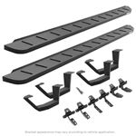 RB10 Running Boards w Mounting Brackets 2 Pairs of Drop Steps Kit -Crew Max 1