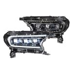 XB LED Headlights: Ford Ranger (19-23) (Pair / ASM) (LF437) 1