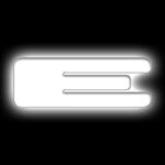 Universal Illuminated LED Letter Badges - Matte White Surface Finish - E (3140-E-001) 1