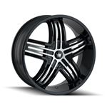 ENTICE 368 GLOSS BLACKMACHINED FACE 20 X85 511551397 18MM 87MM 1