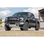 LED Light Kit Fog Mount Triple 2" Black Pair White DRL Ford Raptor (17-20) (70700DRL) 3