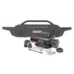 Front Bumper Hybrid 20" Blk LED 9500-Lb Winch Syn Toyota Tacoma (16-23) (10722) 1