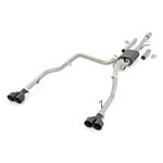 Dual Cat-Back Exhaust System w/Black Tips 19-20 Silverado 1500 5.3 Liter Rough Country 1