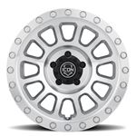 Hulse Silver Machined 17 x 8.5 / 6 x 5.5 0mm Offset 4.75" BS (8017858347SM) 3