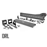 Ford 20 Inch LED Bumper Kit Black Series w/White DRL 05-07 F-250/350 Rough Country 1