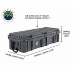 D.B.S. - Dark Grey 117 QT Dry Box with Wheels Drain and Bottle Opener 1