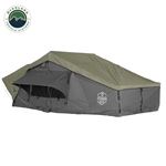 N2E Nomadic 2 Extended Roof Top Tent Gray Body Green Rainfly  1