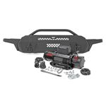 Front Bumper High Clearance 9500 Lb Pro Series Winch Synthetic Rope 16-22 Toyota Tacoma (10716) 1