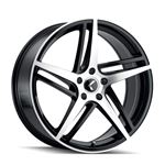 195 195 BLACKMACHINED FACE 18X8 5115 40MM 7262MM 1