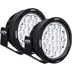 Pair Of 8.7" 24 LED Cg2 Light Cannon Including Harness Using Dtp Connector (9907451) 1 2